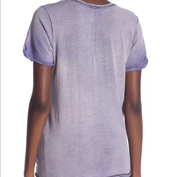 Free People Lace Neckline Lilac Top Size $58 - Picture 3 of 6